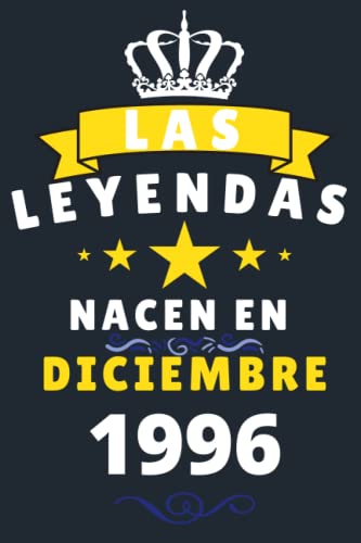 Las leyendas Nacen En Diciembre 1996: Cuaderno de notas de cumpleaños 24 años para mujer, hombre,...