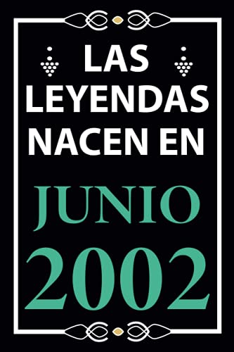 Las leyendas nacen en Junio 2002: Regalo de cumpleaños perfecto para hombre y mujer de 19 años I...