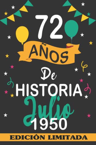 72 Años De Historia Julio 1950: 72 años. Libro de visitas, cuaderno, 110 páginas de...