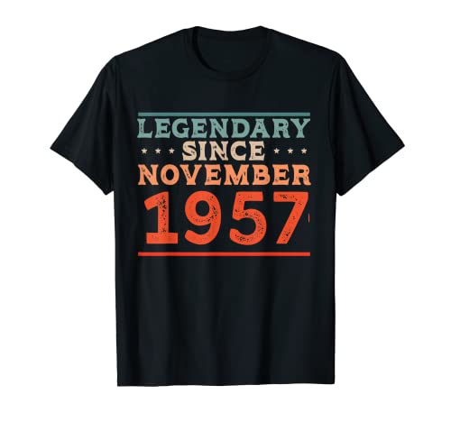 Legendaria desde noviembre de 1957 Fiesta de cumpleaños retro de los años 50 Camiseta