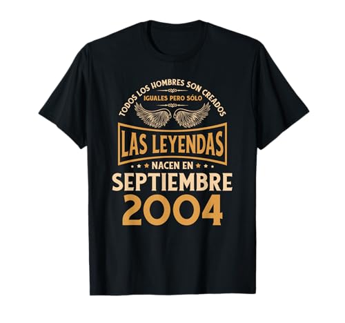 Cumpleaños Hombre Regalos Las Leyendas Septiembre 2004 Camiseta