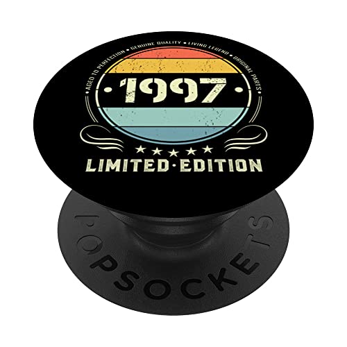 1997 Edición limitada 1997 cumpleaños Popsocket para mujeres y hombres PopSockets PopGrip...
