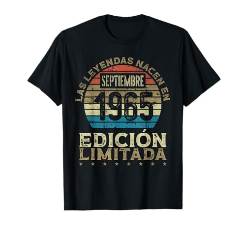 Las Leyendas nacen en Septiembre de 1965 - 60 Años Camiseta