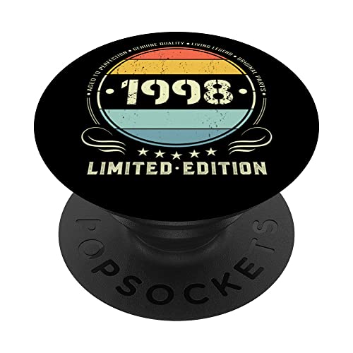 1998 Edición limitada 1998 cumpleaños Popsocket para mujeres y hombres PopSockets PopGrip...