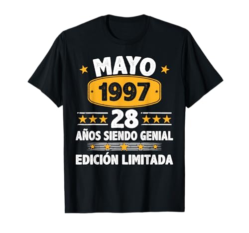 Mayo 1997 28 Años Hombre Cumpleaños Regalo Mayo 1997 Camiseta