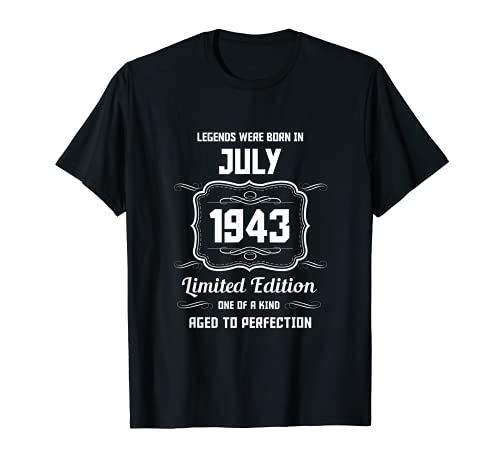 Feliz Cumpleaños Julio 1943 Camiseta