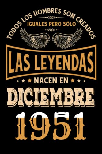 Regalo de 71 Cumpleaños Para Hombre : Las Leyendas Nacen en diciembre 1951: Regalos de Cumpleaños...