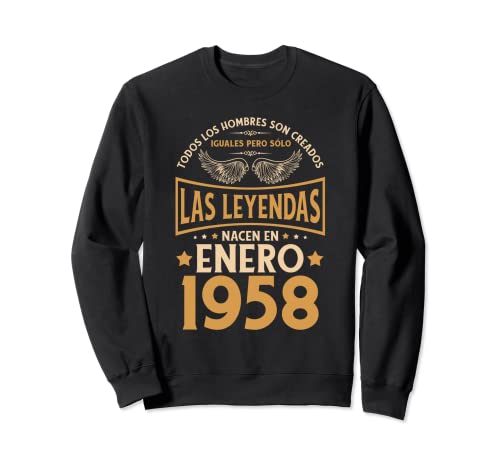 Cumpleaños Hombre Regalos Las Leyendas Enero 1958 Sudadera