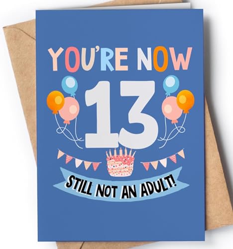 Greeting Cards for Everyone Tarjeta Cumpleaños 13 Años - Tarjeta de Cumple 13-13 Cumpleaños...