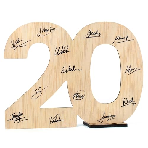 CONTRAXT Tarjeta 20 cumpleaños aniversario. Tarjeta de felicitacion Regalo original de feliz...