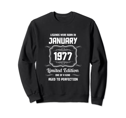 Feliz Cumpleaños Enero 1977 Sudadera