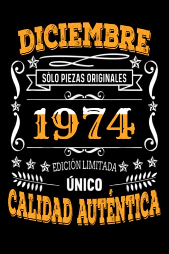 CUADERNO, diciembre 1974, 48 Años Siendo Genial: Regalo de 48 cumpleaños para mujeres y hombres,...