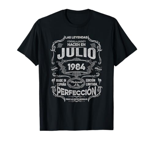Mujer Leyendas Julio 1984 Hombre Mujer 41 Años Cumpleaños Camiseta