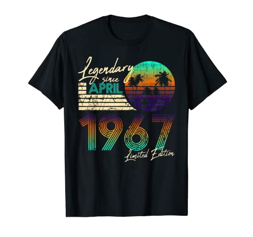 Legendario de cumpleaños desde abril de 1967 Camiseta