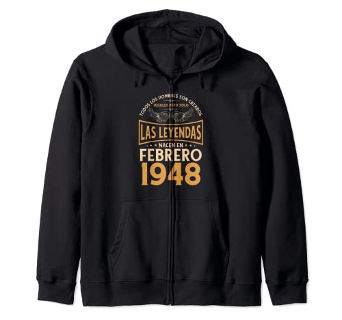 Cumpleaños Hombre Regalos Las Leyendas Febrero 1948 Sudadera con Capucha
