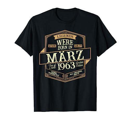 Marzo 1963 Cumpleaños Hombre Camiseta
