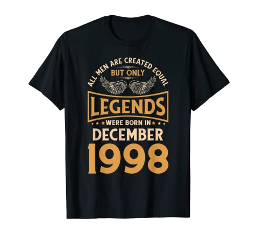 Las leyendas de cumpleaños nacieron en diciembre de 1998. Camiseta