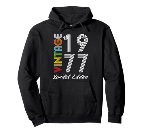 Edición Limitada 1977 Cumpleaños 1977 Nacido 1977 Vintage Sudadera con Capucha