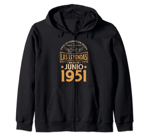 Cumpleaños Hombre Regalos Las Leyendas Junio 1951 Sudadera con Capucha