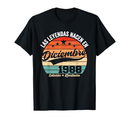 37 años Cumpleaños Las Leyendas Nacen en Diciembre de 1988 Camiseta