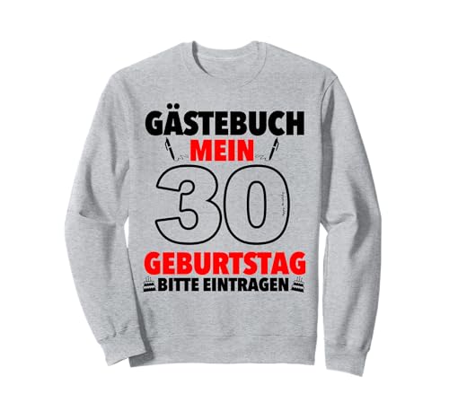 Libro de visitas para 30 cumpleaños, para regalo Sudadera