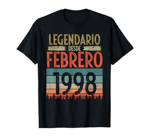 Febrero 1998 Vintage - 28 Años Regalo Cumpleaños Hombre Camiseta