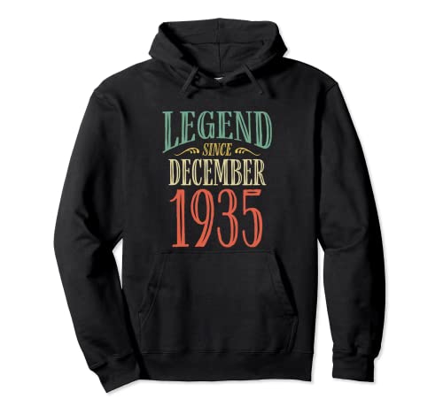 Leyenda desde diciembre de 1935 Diseño de cumpleaños Sudadera con Capucha