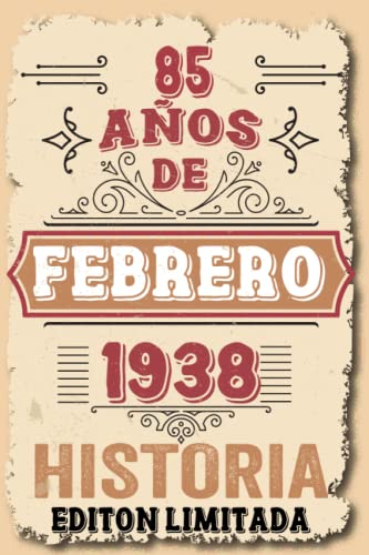 85 Años Cumpleaños Hombre Vintage 1938 Hecho En Febrero 1938: 85 años Regalos de cumpleaños de...