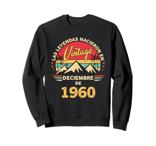 65 Años Cumpleaños Vintage Nacido En Diciembre 1960 Sudadera