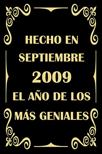 Hecho en Septiembre 2009 el Año De Los Más Geniales: cuaderno cumpleaños, regalos de cumpleaños...