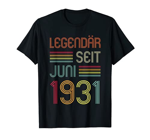 90 cumpleaños junio de 1931 regalo retro Camiseta