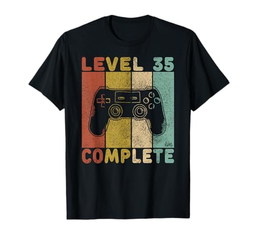 Camiseta Gamer Para Hombres 35 Años Regalo 35 Cumpleaños Camiseta