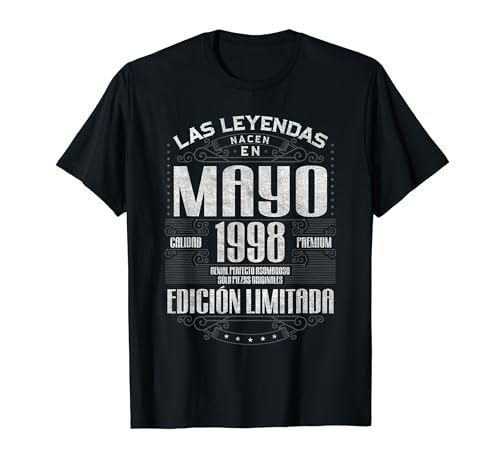 Las Leyendas Nacen En Mayo 1998 26 Años Cumpleaños Camiseta