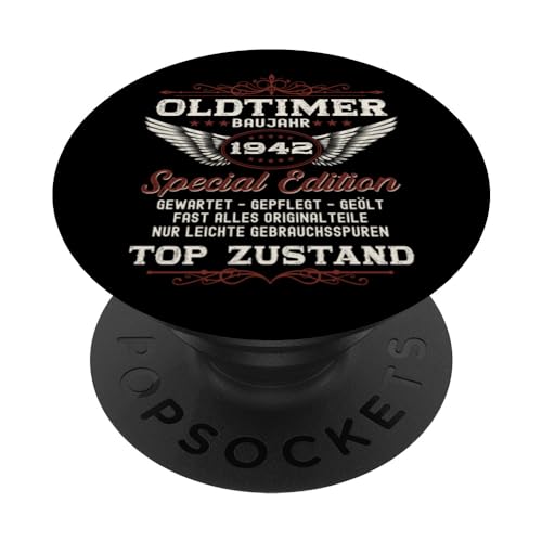 Regalo de 84 cumpleaños Original Vintage 1942 PopSockets PopGrip Adhesivo