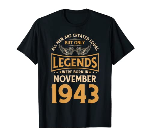 Las leyendas de cumpleaños nacieron en noviembre de 1943. Camiseta