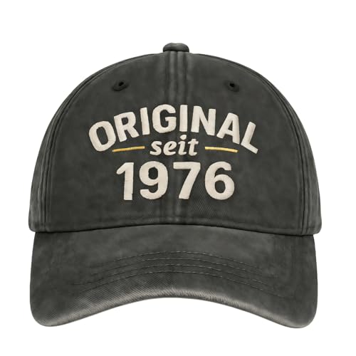 RgitFzi Gorra de 50 cumpleaños para hombre, original desde 1976, gorra de béisbol para hombre,...