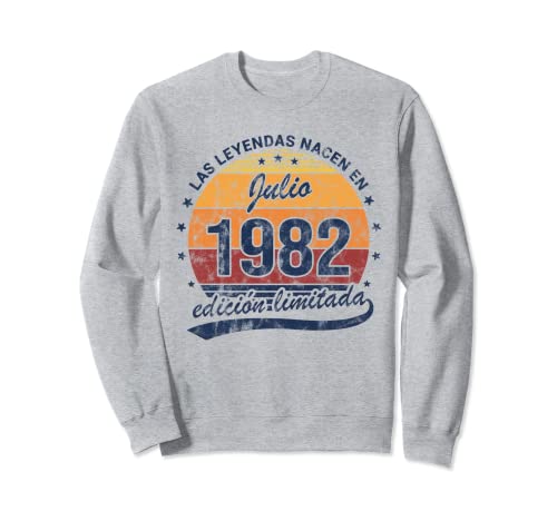 Leyendas Nacen Julio 1982 Cumpleaños Vintage Sudadera