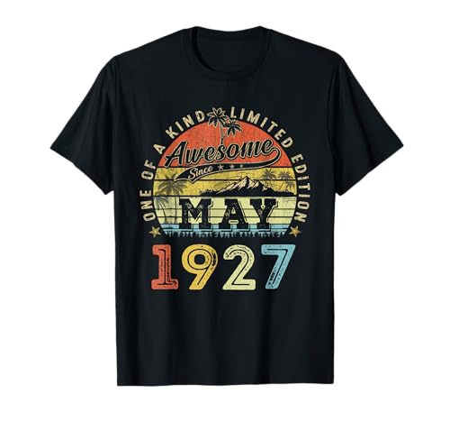 99 Edición Limitada 1927 Único Mayo 99 Cumpleaños Camiseta