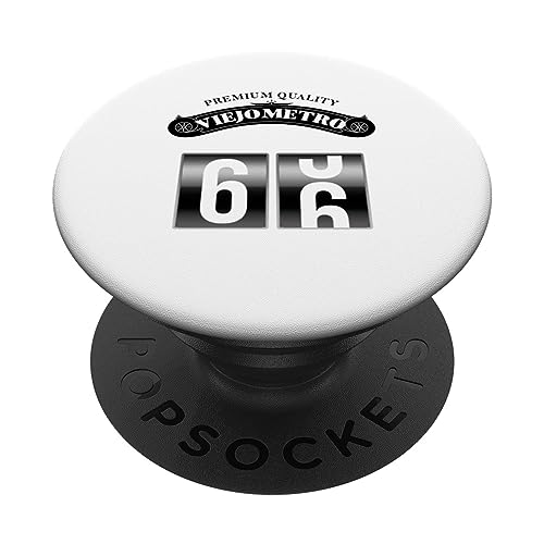 Viejometro retro 65-66 divertido cumpleaños 66 PopSockets PopGrip Intercambiable
