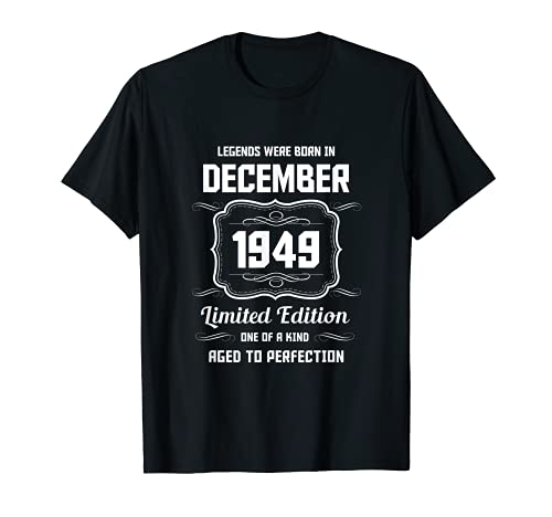 Feliz Cumpleaños Diciembre 1949 Camiseta