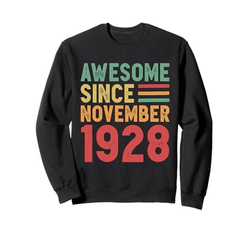 Impresionante regalo de 100 cumpleaños desde noviembre de 1928 Sudadera