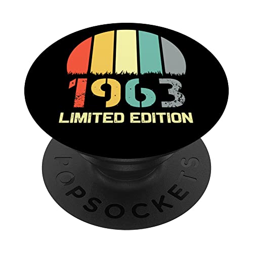 Born In 1963 Edición Limitada 1963 Cumpleaños Popsocket 1963 PopSockets PopGrip Intercambiable