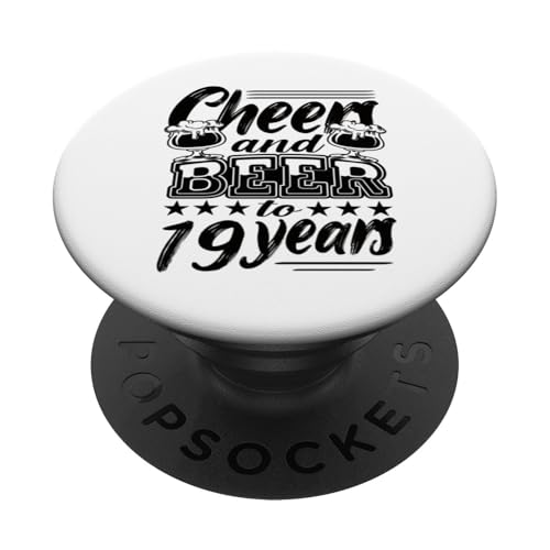 19 cumpleaños 19 cumpleaños hombre 19 cumpleaños papá PopSockets PopGrip Adhesivo