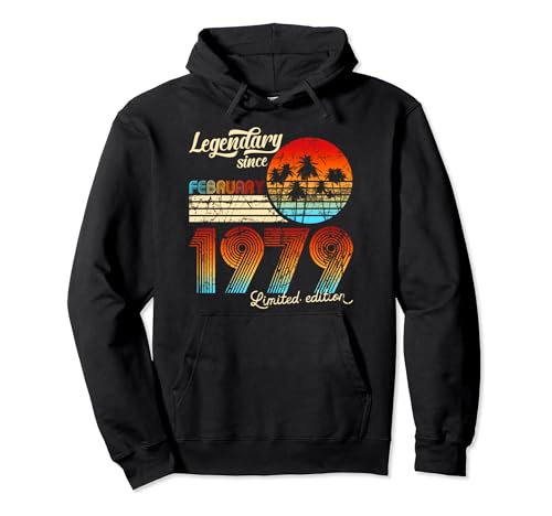 Legendario De Cumpleaños Desde Febrero De 1979 Regalo Sudadera con Capucha