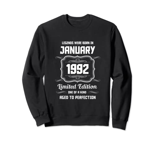 Feliz Cumpleaños Enero 1992 Sudadera