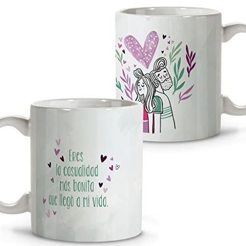 Taza de San Valentín para Parejas. Regalos 14 De Febrero. Pack Regalo Mujer. Tazas Originales Para...