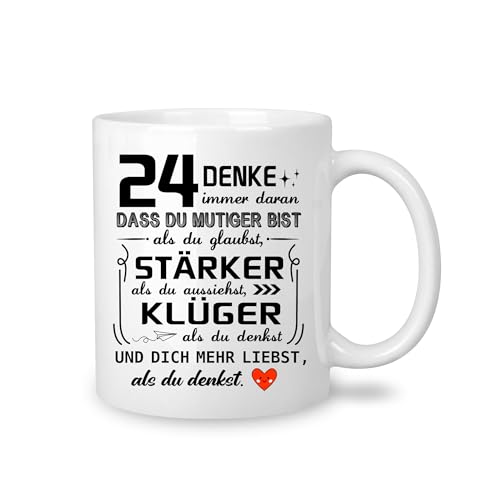 Taza Personalizada 24 Cumpleaños Regalos para Mujeres Hombres Regalos de Cumpleaños para ella Él...