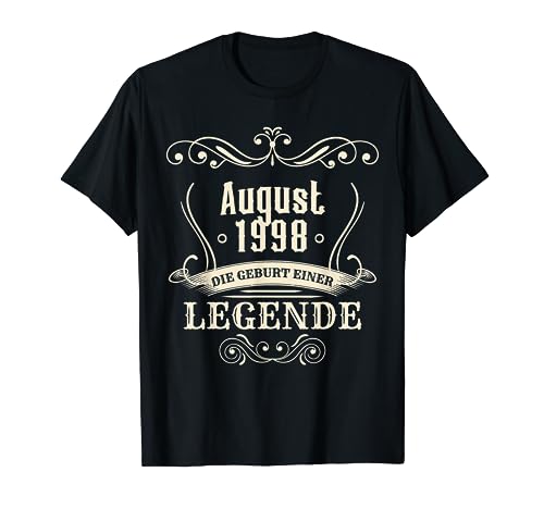 Agosto 1998 - El nacimiento de una leyenda - 25 cumpleaños Camiseta