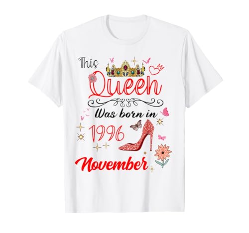 Noviembre 1996 Cumpleaños Esta Reina Nació En Noviembre 1996 Camiseta