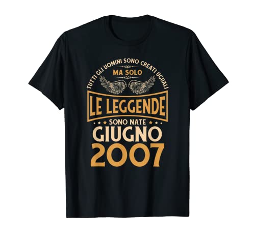 Cumpleaños Hombre Regalo Mujer Leyendas Junio 2007 Camiseta